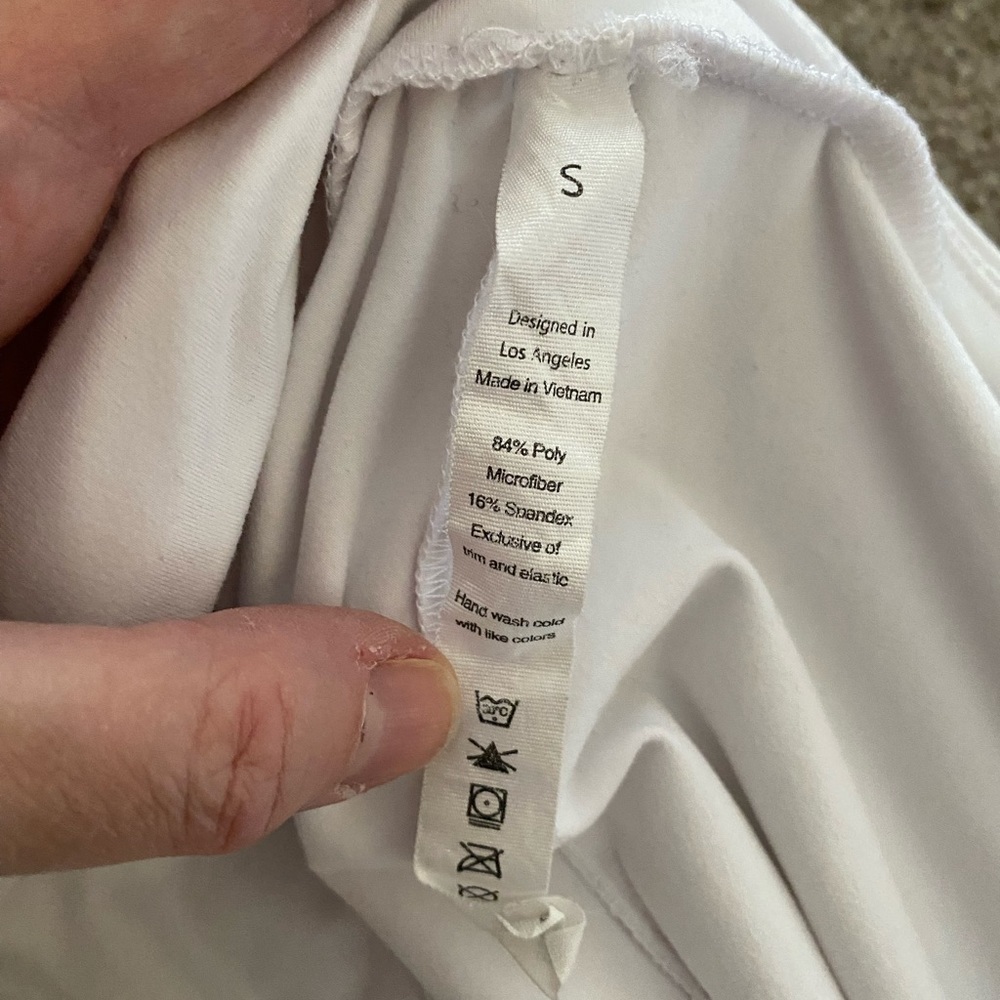 White Moto Leggings - Picture 3 of 4